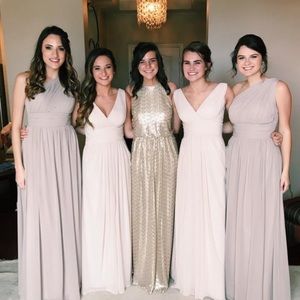 Gold Bridesmaid Dress